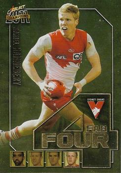 2011 Select AFL Champions - Fab Four Gold #FFG60 Dan Hannebery Front